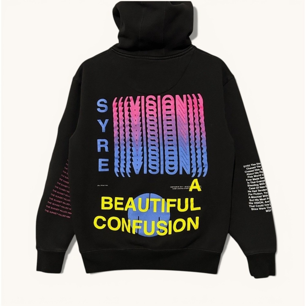 Jaden Smith SYRE Tour Hoodie A Beautiful Confusion MSFTSrep Size M Black